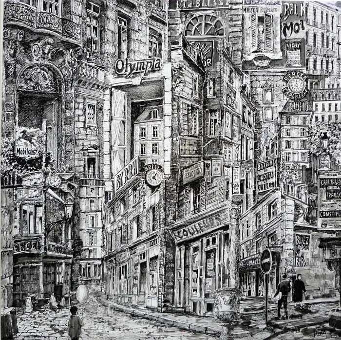 Городской пейзаж в графике. Графический городской пейзаж. Город графикой. Графика сергей кузнецов. Сергей кузнецов архитектурная графика.