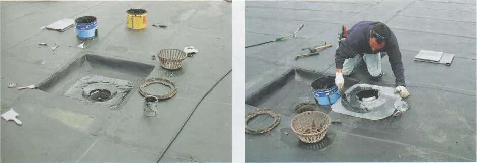 демонтаж воронок.