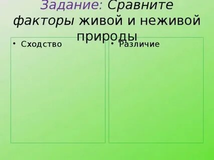 Отличие живой и неживой природы