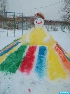 Снежные фигуры в детском саду своими руками