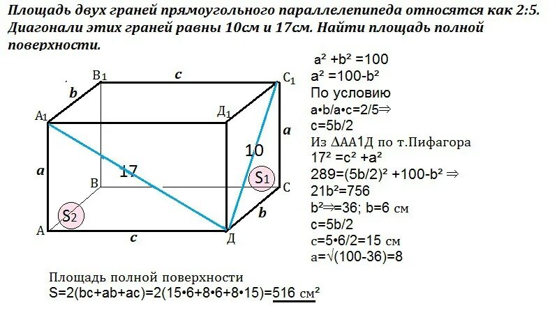 Измерение прямоугольного параллелепипеда равны 2 5. Грани основания прямоугольного параллелепипеда равны 5. Площадь грани основания параллелепипеда. Площадь грани прямоугольного параллелепипеда равна. Площадь полной поверхности прямоугольного параллелепипеда.