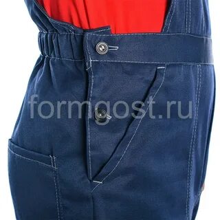 Боковая застежка на полукомбинезоне
