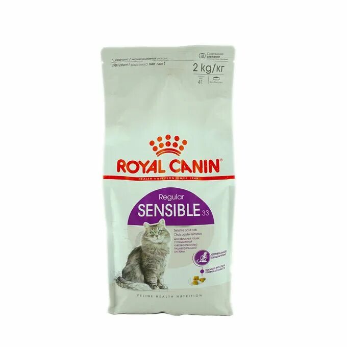 Royal canin для кошек 2кг. Роял Канин Сенсибл 33 для кошек. Роял Канин Сенсибл для кошек 2 кг. Сухой корм для кошек Royal Canin sensible 33. Роял Канин для кошек с чувствительным пищеварением сухой.