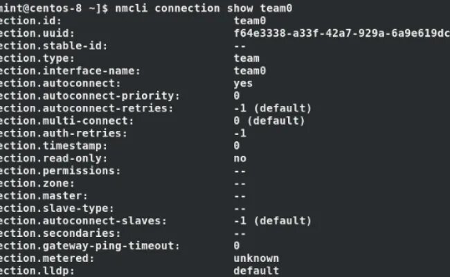 Nmcli show. Объект nmcli. Тест nic teaming. $ Is /mnt/u команда.