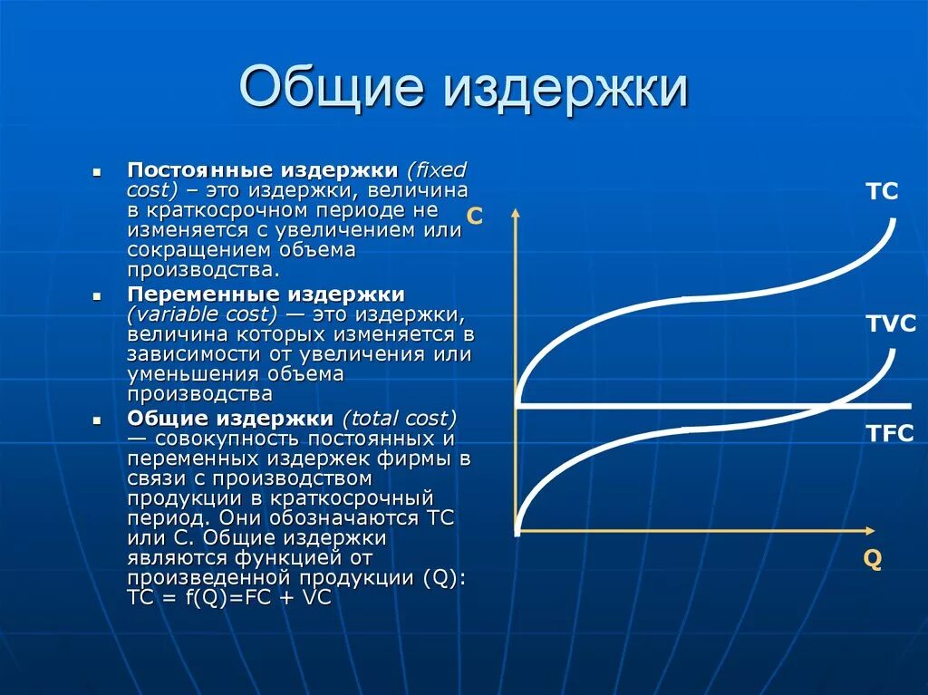 Общие расходы в экономике. Постоянные, переменные и Общие издержки фирмы. Общие издержки превышают переменные издержки на величину. Общие переменные издержки производства. Пример общих издержек производства.