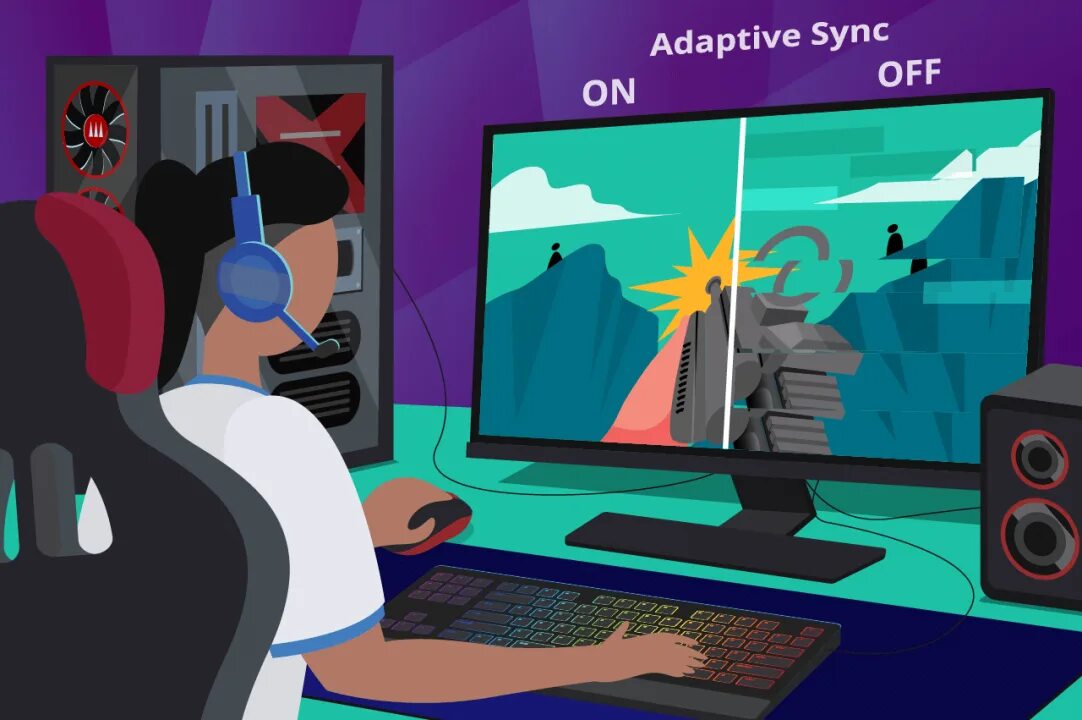 Vesa adaptive sync. Freesync что это на мониторе. adaptive-sync. adaptive sync что это в мониторе.