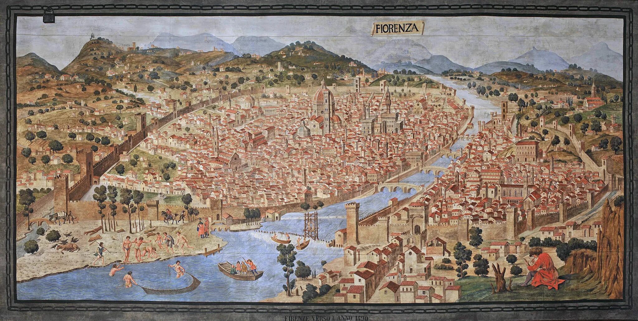 Ренессанс страны. Гравюра Флоренция 15 век. Флоренция эпоха Возрождения Ренессанс 15 век. Карта Флоренции 15 века. Флоренция Италия 15 век.