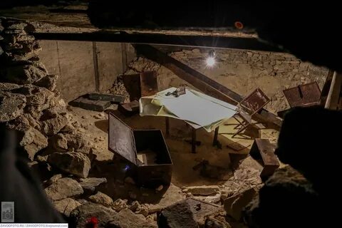 В аджимушкайских каменоломнях тракторы
