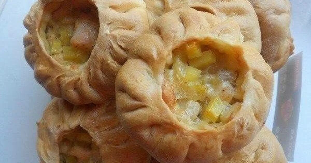 Татарское блюдо картошка с мясом в тесте. Татарское блюдо картошка с мясом в тесте