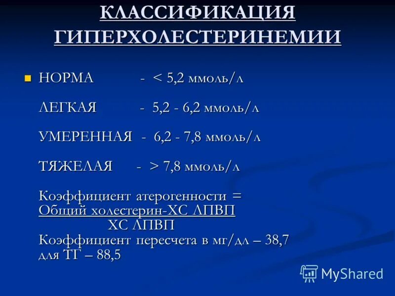 Атерогенности норма у мужчин