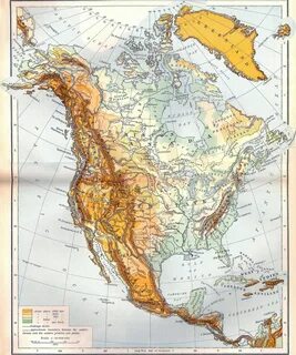 Северная америка атлас карта