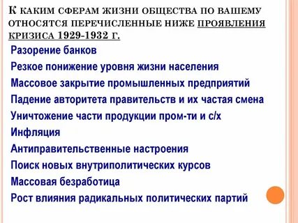 Экономические кризисы задачи