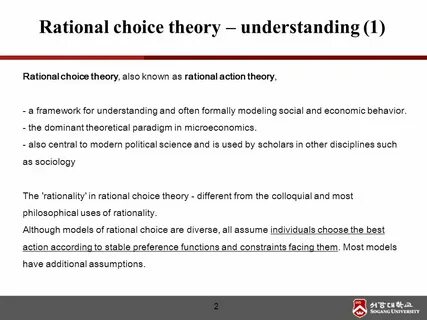Decision making theory