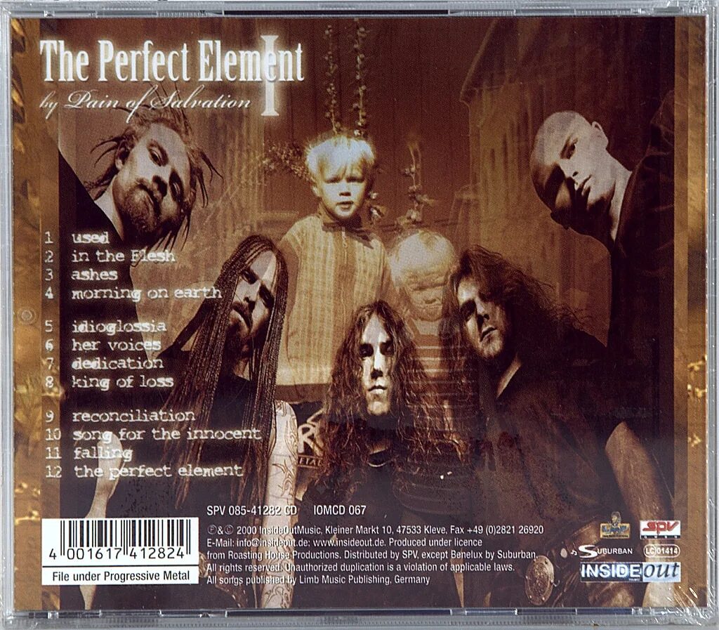 Perfect elements. Pain of salvation the perfect element. pain of salvation the perfect element, part i. группа pain of salvation.
