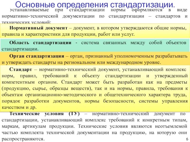 Установленное нормативной документацией