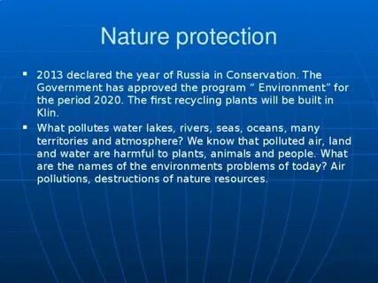 Nature text