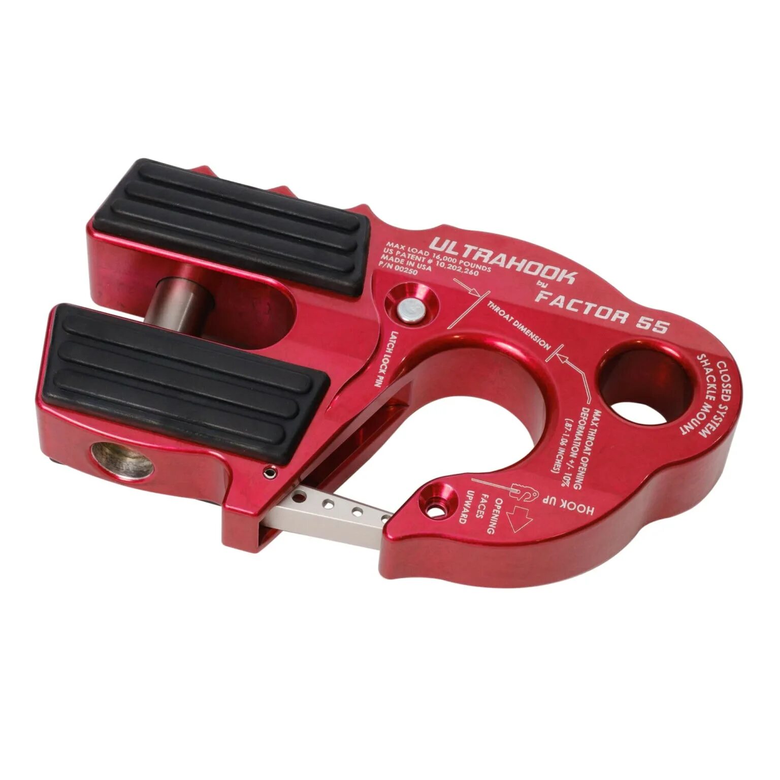 Крюк ULTRAHOOK Factor 55. Factor 55 ULTRAHOOK Red. Factor 55 ULTRAHOOK Rope Guard. Rope Guard v308611. Ultrahook