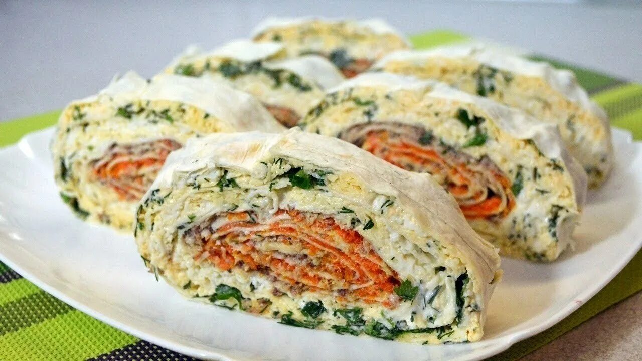 Рецепты рулеты с консервами