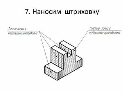 Штриховка деталей