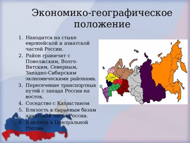 Уральский экономический район рельеф
