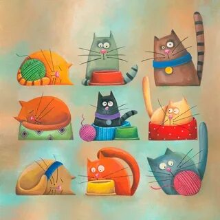 Фото рисованные коты