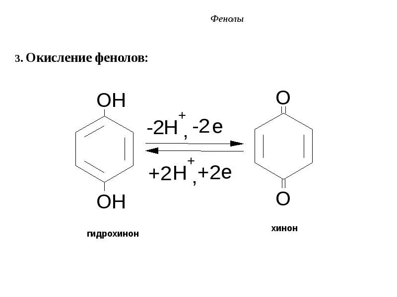 Окисление многоатомных фенолов. Окисление фенола окисление в системе гидрохинон-хинон. Окисление и восстановление фенола реакции. Реакция окисления пирокатехина. Взаимодействие бензола с перманганатом калия