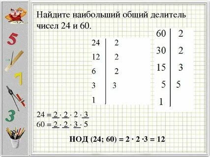 Как найти все делители числа 6 класс