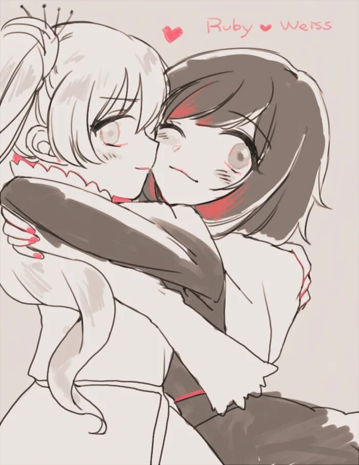 RWBY Руби и Вайс. RWBY Руби и Вайс Юри. RWBY Руби Роуз поцелуй. Ruby Rose and Weiss Schnee Yuri. Любовь руби