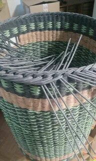 Загибка из газетных трубочек