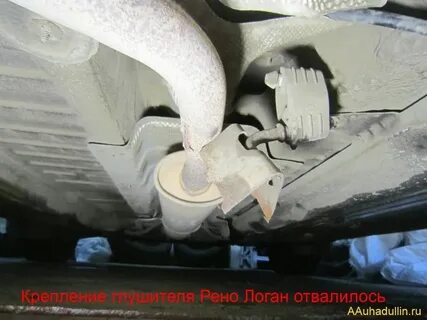 Крепление глушителя рено логан 1