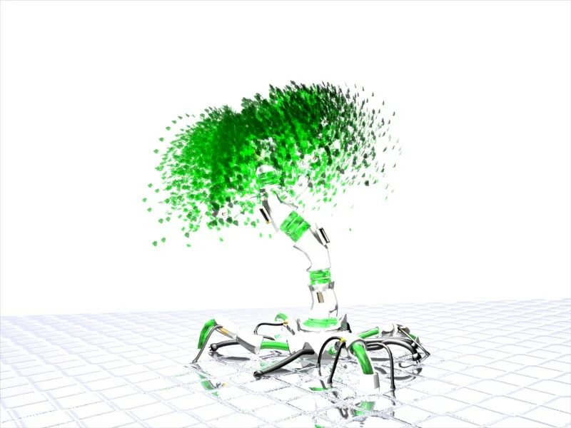 Robot tree. Robot tree