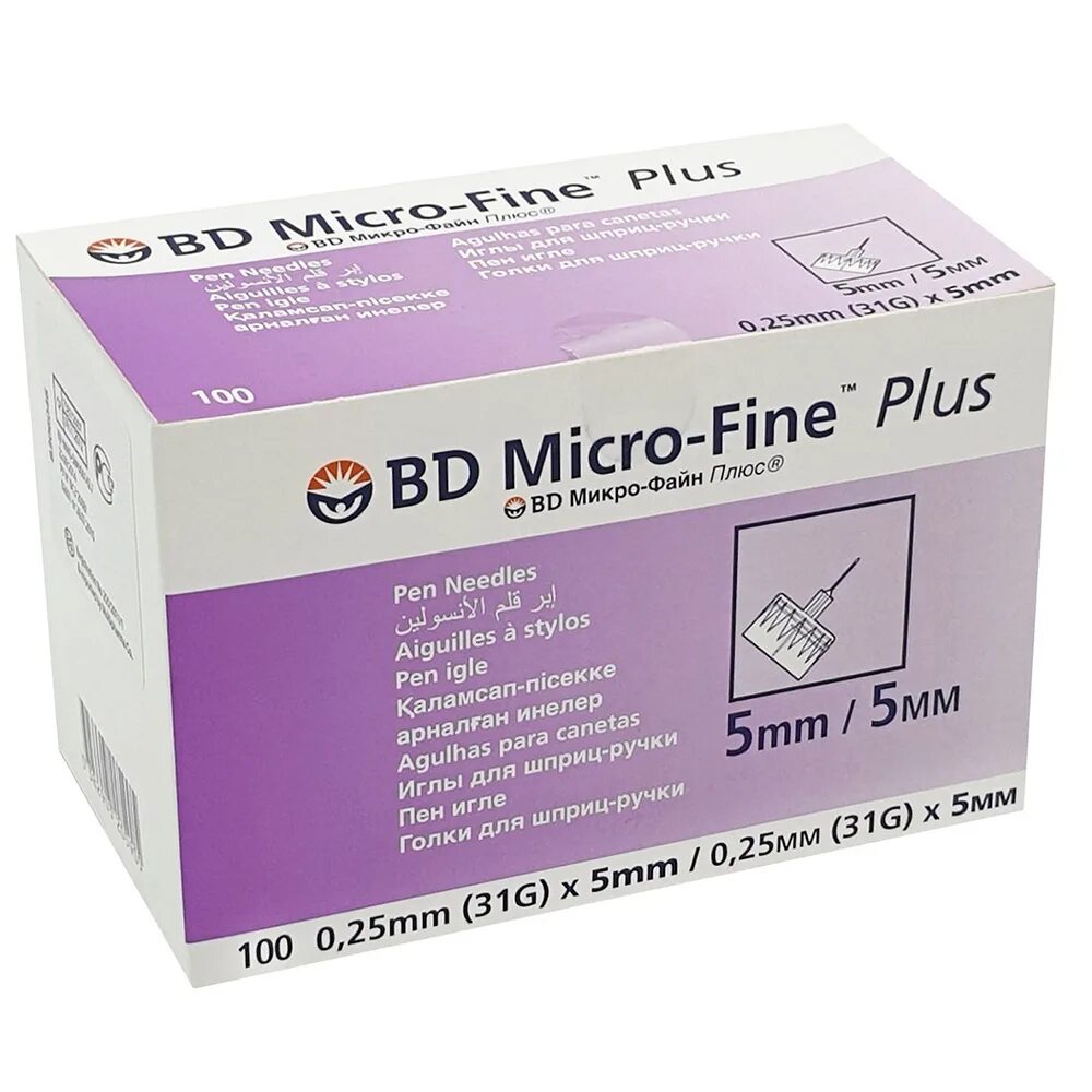 Шприцы микро. Иглы bd Micro-Fine Plus 31g (0,25 х 5,0мм) №100. Иглы bd Micro-Fine Plus 0,25 мм (31g) х 5 мм, 100 шт. Столичка. Бектон Дикинсон игла микро-Файн плюс для шприц-ручки 0,3х8мм (30g) №100. Иглы bd Micro-Fine Plus 0,25 мм (31g) х 6 мм 100 шт. Бектон Диккинсон.