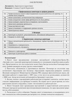 Заключение кандидата