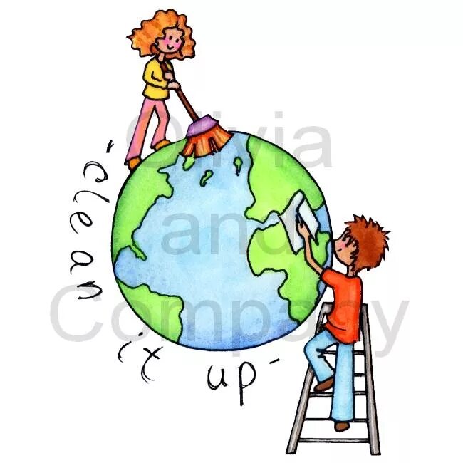 Clean the environment. Clipart clean earth. keep the earth clean.