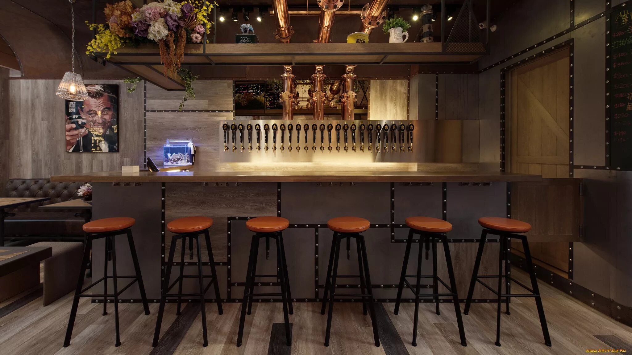 Café LaBru, Rotterdam Bar design, Cafe restaurant, Restaurant bar