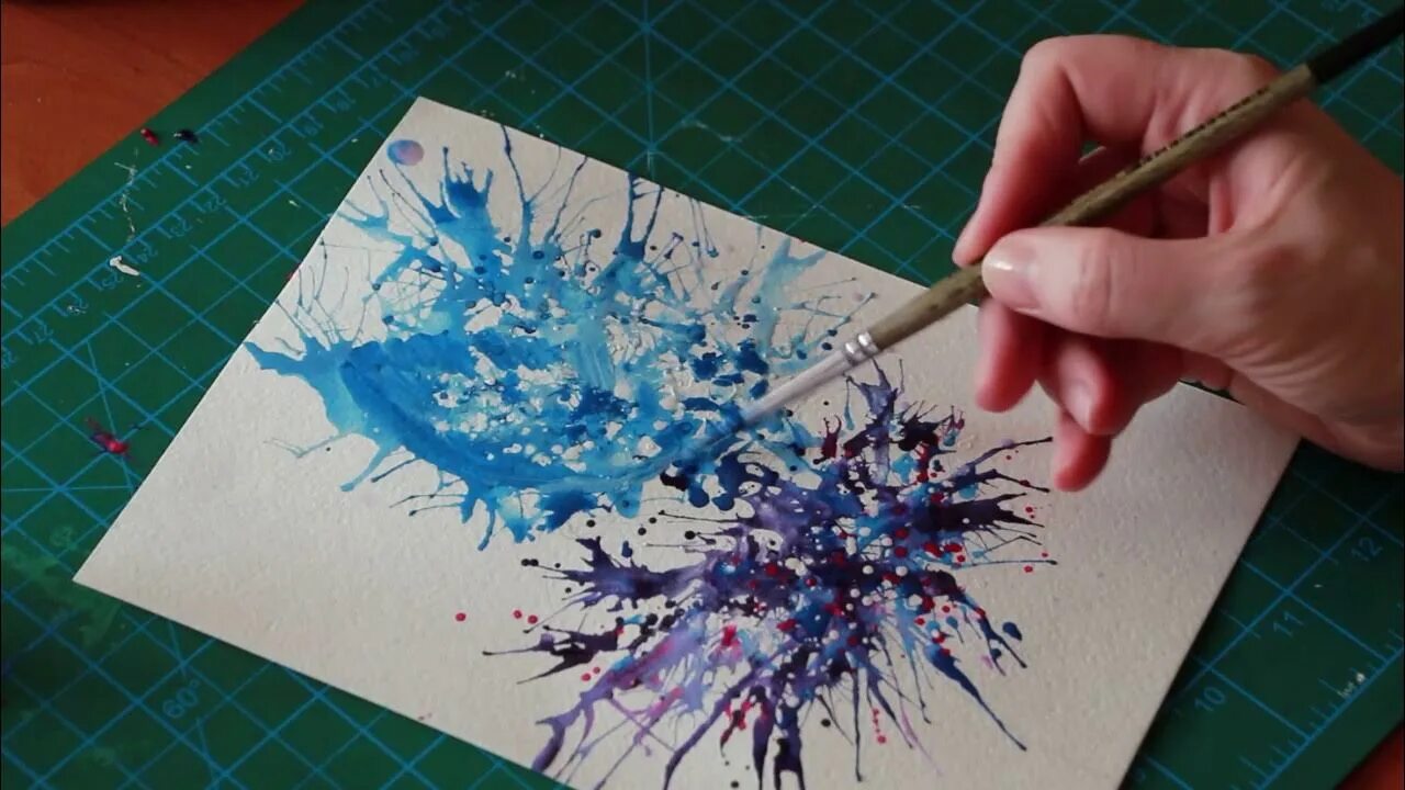 Как покрасить брызгами