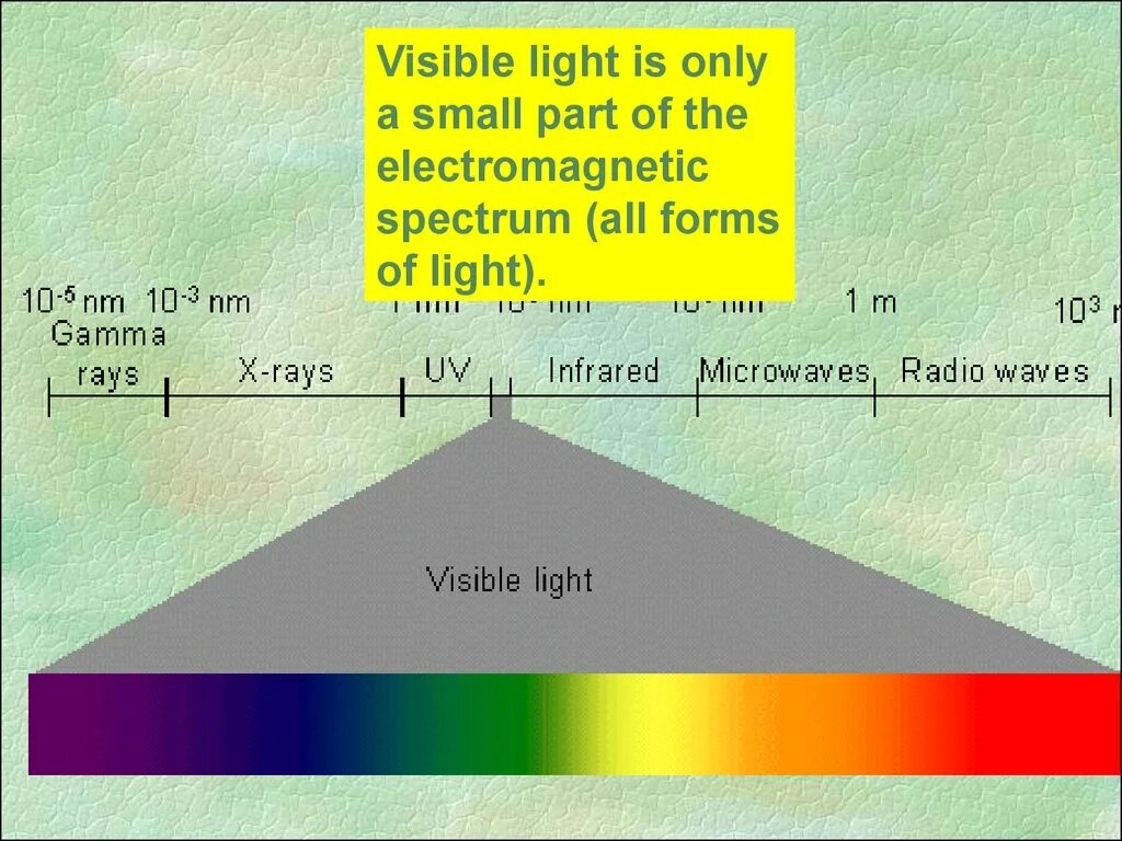 Is visible from. Visible light spectrum. visible light. visible.