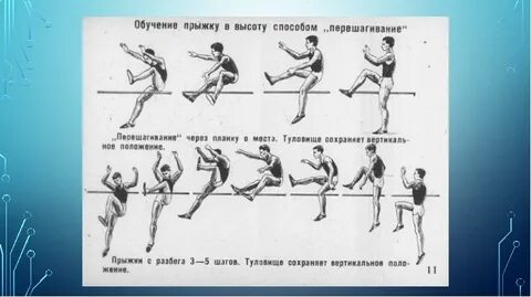 Техника выполнения прыжка в высоту способом ножницы