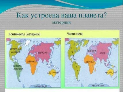 Сколько у нас материков