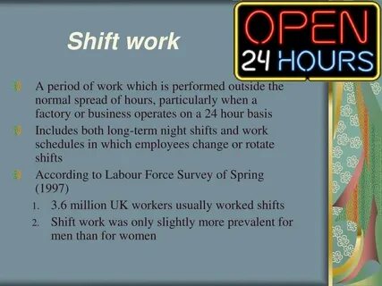 Work shifts перевод
