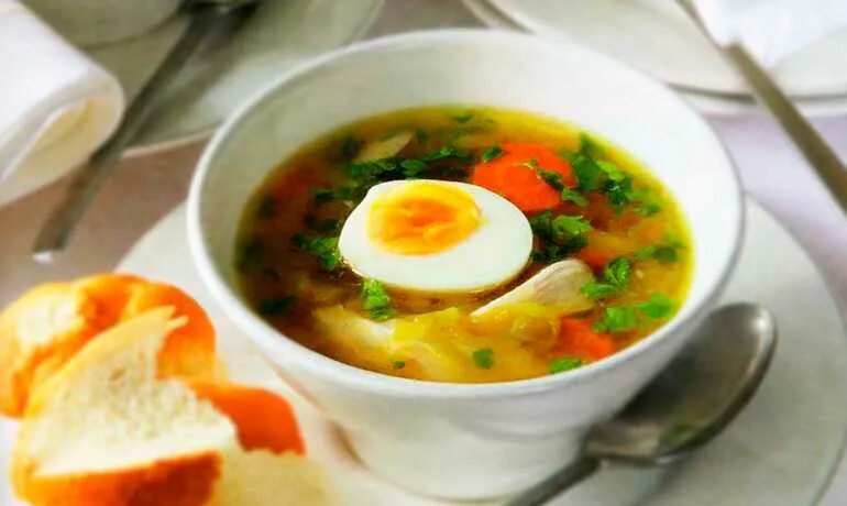 Куриный суп с яйцом фото Куриный суп с яйцом фото