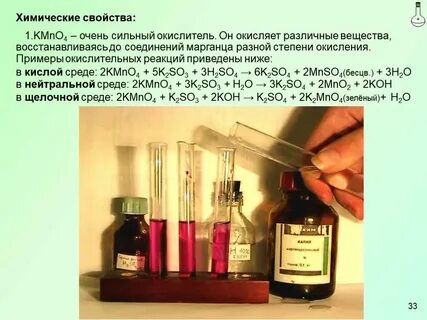Kmno4 реакция разложения
