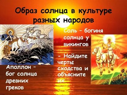 Солнечные боги имена
