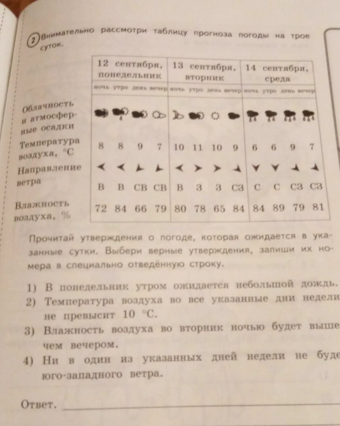 Таблица погоды 4 класс впр. Рассмотри таблицу прогноза погоды на трое суток. Рассмотри таблицу на трое суток. Рассмотрите таблицу прогноза на трое суток. Внимательно рассмотри таблицу прогноза погоды на трое.