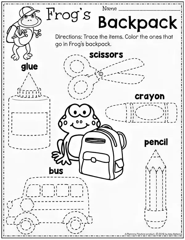 Tracing back. School Supplies задания. School objects for Kindergarten. Прописи School objects. School Supplies прописи.