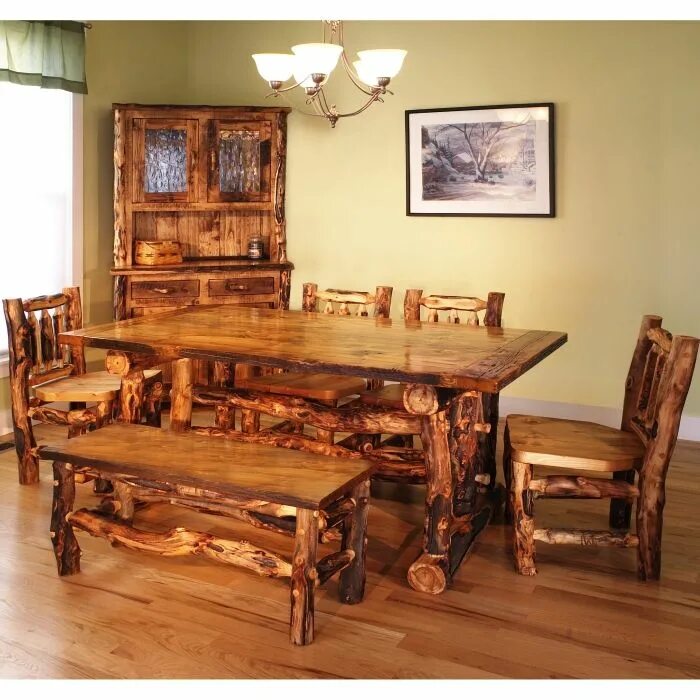 Stilul cottage pentru aranjamente interioare cu aer de fermă Oak bedroom furnitu