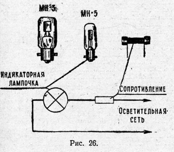 На какое напряжение подключена лампа. Включение неоновой лампы в 220в схема. лампа мн-3 схема включения 220в. неоновая лампа схема включения в сеть 220в. лампа тн-0.3 схема включения.