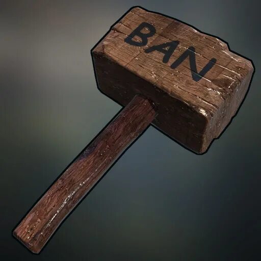 Ban hammer. Банхаммер. Ban Hammer tf2. Киянка раст. Деревянный молоток раст.