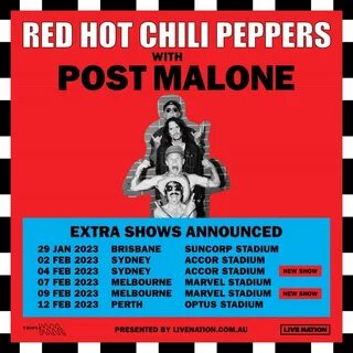 RED HOT CHILI PEPPERS Add Extra Dates To Australian Tour Due To Overwhelmin...