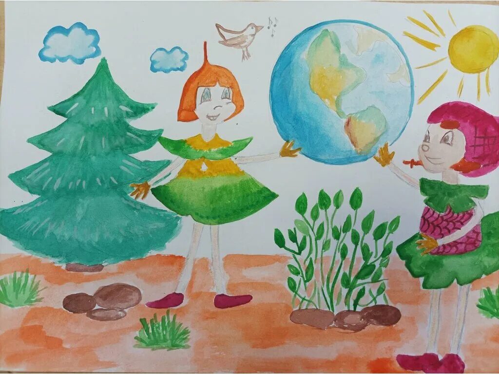 Эколята защитники природы. Рисунки для детей. Конкурс экологических рисунков. Эколят азащитника природы.